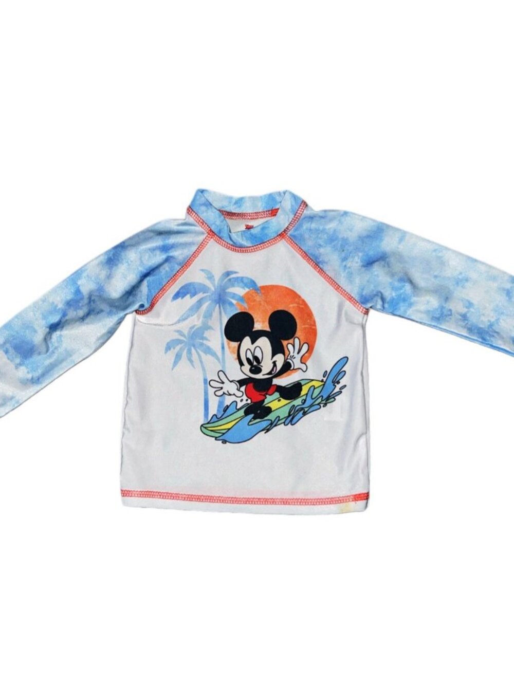 Disney Mickey Mouse 12m Baby Boy Swim Sun Guard Shirt